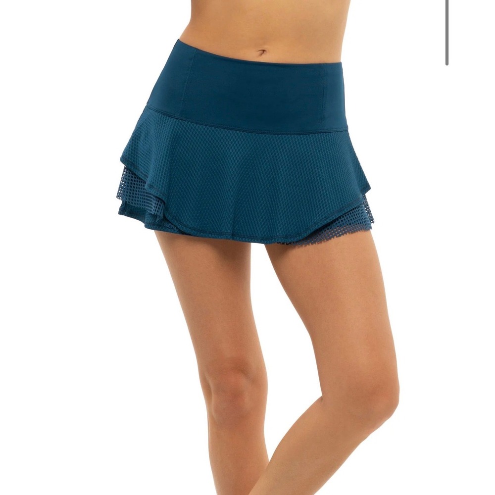 Lucky in Love Multilayer Flip tennis skirt skort‎ in blue size medium